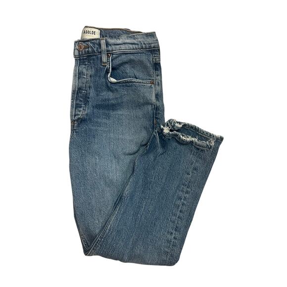 AGOLDE Riley Crop Straight Leg Denim Jeans Size 27 - Picture 1 of 7